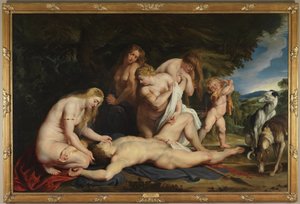 The Death of Adonis (with Venus, Cupid, and the Three Graces) by Peter Paul Rubens