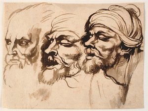 Three Male Heads