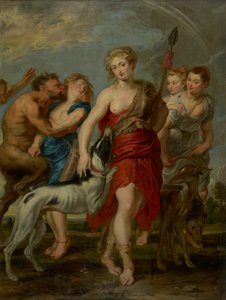 Diana and Her Nymphs on the Hunt, 1627-8 by Peter Paul studio of Rubens