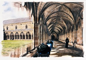 Battle Abbey, 13th century, c1990-2010 by Peter Urmston