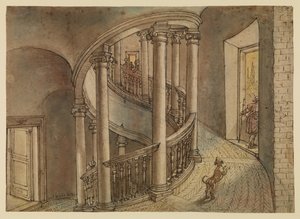 Belvedere Staircase, from Bramante