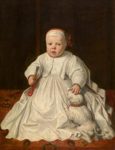 Portrait of a child by Peter van Lint