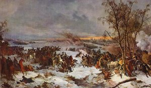 The Battle of Krasnoi by Peter von (after) Hess
