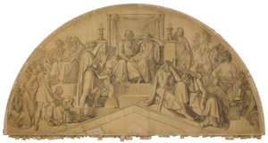 Orpheus in the Underworld, Arch Field. Cartoon for the Ceiling Paintings of the Munich Glyptothek by Peter von Cornelius