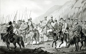Different Tribes of Russian Cossacks in Marching Order, 1813 by Peter von Hess