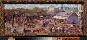 The Market in Pskov (Russia) by Petr Ivanovic Petrovichev
