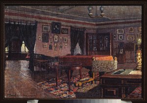 The Salon in the House of Peter Ilich Tchaikovsky by Petr Ivanovic Petrovichev