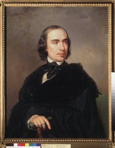 Portrait of Historian Timofei Granovski by Petr Zakharovich Zakharov Chechenets