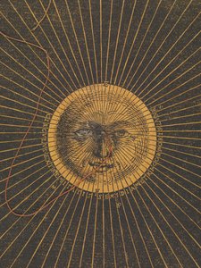 Volvelle giving the rules for predicting solar and lunar eclipses by Petrus Apianus