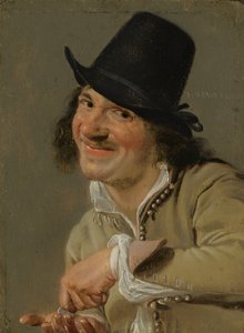 Hearing: A Man Counting Coins. From the Series Personifications of the Five Senses, c.1635-66 by Petrus Staverenus
