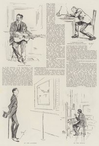 An English Humoristic Artist, Mr Phil May at Home by Phil May