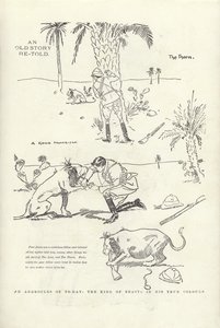 An Androcles of Today, the King of Beasts in His True Colours by Phil May