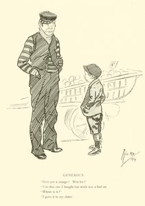 Cartoon by Phil May, from the 1890s by Phil May