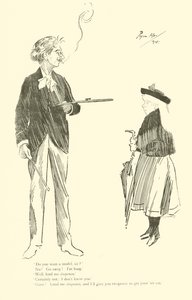 Cartoon by Phil May, from the 1890s by Phil May