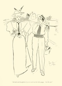 Cartoon by Phil May, from the 1890s by Phil May