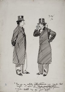 Oscar Wilde and Whistler by Phil May