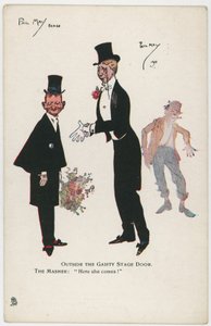 Outside the Gaiety Stage Door by Phil May