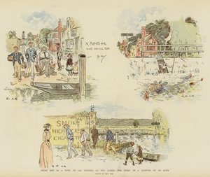 Three Men in a Punt, to Say Nothing of the Lunch, the Story of a Quarter of an Hour by Phil May