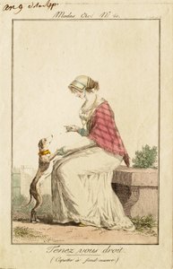 Stand Up Straight (Hood Open at the Bottom) by Philibert-Louis Debucourt