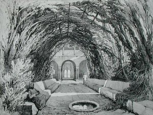 Pools in the Garden of the Convent of San Domingo, Alhambra, Plate 6 from 