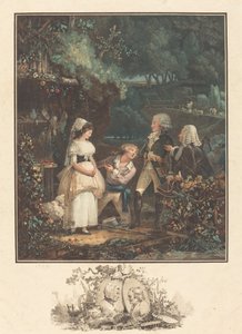 Annette and Lubin by Philibert Louis Debucourt