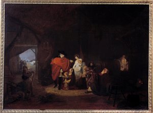 Humanity Trait of Louis XVI: Winter 1784 the King Gives Alms to the Inhabitants of Versailles