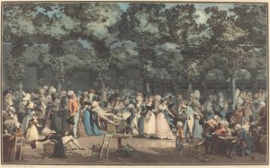 The Public Promenade by Philibert Louis Debucourt