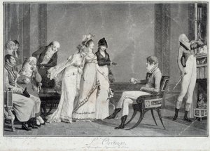 The Orange or the Modern Judgment of Paris by Philibert Louis Debucourt