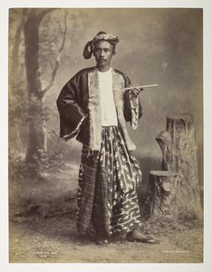 A Burmese man, from Views of Burma