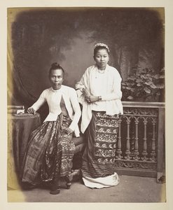 Portrait of a Burmese Man and Wife
