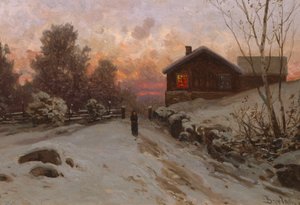 Winter Landscape with House