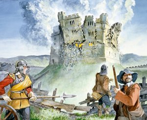 Civil War Siege at Old Wardour Castle, 1644