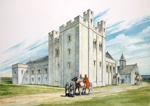 The Central Buildings, Sherborne Old Castle, Dorset