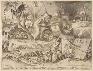 Anger, from the series The Seven Deadly Sins, 1558 by Philip Galle