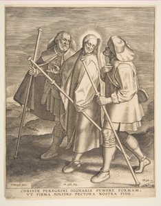 Christ and the Disciples on the Way to Emmaus by Philip Galle