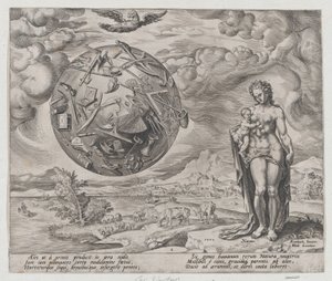 Man Born to Toil, from The Reward of Labour and Diligence, plate 1, 1572