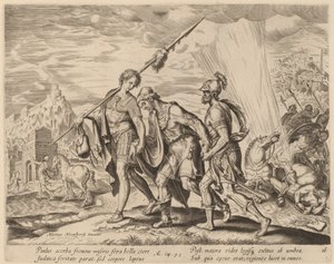The Conversion of Saint Paul by Philip Galle after Maerten van Heemskerck
