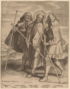 Christ and His Disciples on the Way to Emmaus by Philip Galle after Pieter Bruegel the Elder