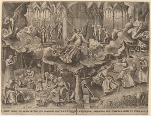 The Parable of the Wise and Foolish Virgins by Philip Galle after Pieter Bruegel the Elder