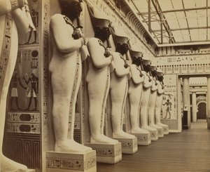 The Egypt Court and the Facade of the Hall of the Colossi, Crystal Palace, Sydenham by Philip Henry Delamotte