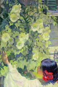 Hollyhocks, c.1923