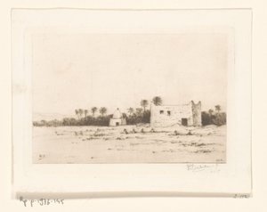 Cemetery in an Oasis by Philip Zilcken (signed by artist)