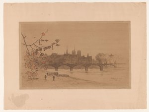 View of Paris Over the Pont des Arts