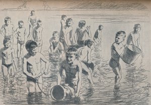 Boys Bathing, c1911 by Philipp Franck