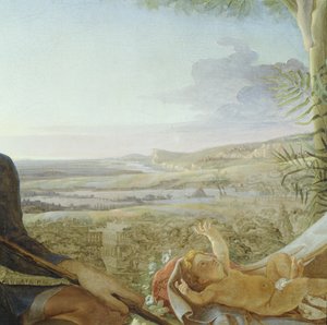 Christ Child and Landscape from Rest on the Flight into Egypt (detail) by Philipp Otto Runge