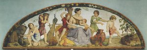 The Seven Years of Plenty. Lunette from the Eight-Part Cycle from the Casa Bartholdy in Rome by Philipp Veit