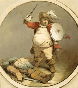 Falstaff with the Body of Hotspur by Philippe Jacques de Loutherbourg