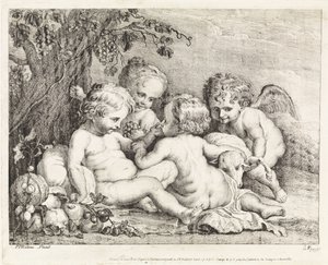 Christ, John the Baptist, and Two Putti