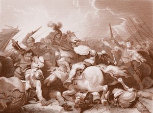 Battle of Bosworth Field, Engraved by A.H. Payne