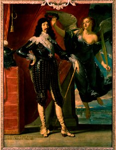 Louis XIII - Portrait of His Coronation by Victory by Philippe de Champaigne